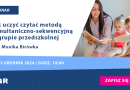 WEBINAR: Jak uczyć czytać metodą symultaniczno-sekwencyjną w grupie przedszkolnej | 03.12.2024