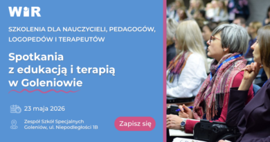Spotkania z edukacją i terapią w Goleniowie | 23.05.2026