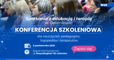 Konferencja szkoleniowa. Spotkania z edukacją i terapią w Goleniowie | 3.10.2026