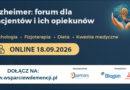 POLECAMY: Alzheimer. Forum dla Pacjentów i Ich Opiekunów | online, 18.09.2026
