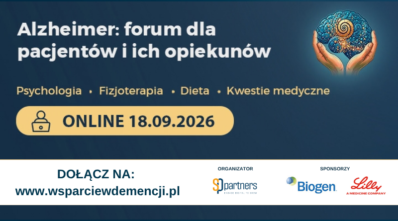 POLECAMY: Alzheimer. Forum dla Pacjentów i Ich Opiekunów | online, 18.09.2026