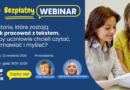 BEZPŁATNY WEBINAR: Historie, które zostają. Jak pracować z tekstem, żeby uczniowie chcieli czytać, rozmawiać i myśleć? | online, 22.09.2026